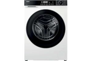 Haier X Series 5 Washing Machine, 10kg, 1400 rpm, A-20 percent Energy Class, 15 Programmes, Smart AI Cycle, Smart Dual Spray, White-Black Door, 52x60x85 cm -HW100-BP14357UUK