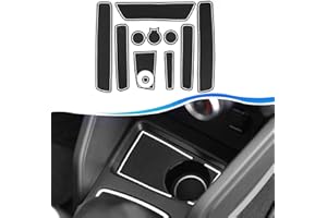 ‎SXCY SXCY Dacia Duster 2018-2021 Antirutschmatten, Auto Mittelkonsole Gummimatten Getränkehalter Matte Armlehne Aufbewahrungsbox Rutschmatten Dacia Duster Zubehör (Weiß)