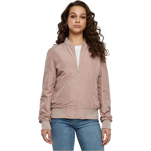 Giacca Bomber Corta Donna Autunno/inverno - Leggera, Colletto Rialzato, Con Cerniera E Tasche, Casual, Taglio Moderno