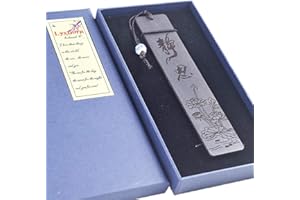 LYXTIORN Segnalibro in legno naturale con nappa di perline, segnapagina in legno personalizzato per gli amanti dei libri, regalo di Natale con confezione regalo, parole ispiratrici che significano