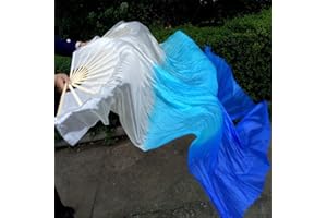 XIANGSHANG SHANGMAO Une Paire 1.5m / 1.8m Belly Dance Fan de Bambou Fan de Danse Square Fan Danse Fan de Danse