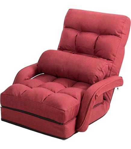 RELAX4LIFE Sedia Gaming Da Terra Girevole A 360°, Poltrona Relax Con Schienale Reclinabile In 6