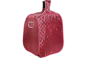 SUPFINE Dampf Sauna 2,5L Dampfsauna Maschine Entspannen Sie die Muskeln und lindern Sie Müdigkeit, genießen Sie das Schwitzen, faltbare und tragbare Saunabox (1 Person, Wine Red)