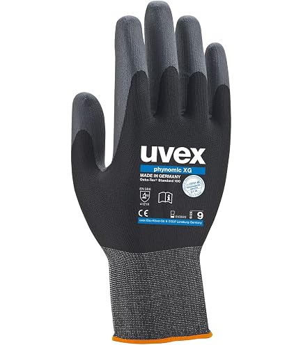 uvex handschuhe phynomic xg 1 Paar Arbeitshandschuhe - Schutzhandschuhe für die Arbeit - EN 388 - Grau/Schwarz Sphere Zeig uns, wie du Farbe:Elfenbeinweiß