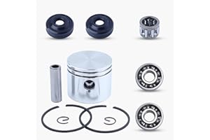 Haishine 41mm Piston Pin Crankshaft Bearing Oil Seal Kit Fit for Partner 350 351 352 370 371 390 401 420 Chainsaw Engine Replacement Parts