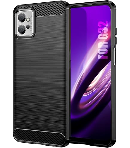 For Nokia G42 Case, Slim Silicone Gel Phone Cover Black Glass Screen