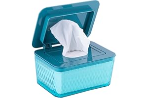 SIGAER Wet Wipes Box Baby Wipes Box with Lid Storage Box for Wet Wipes Reusable Refillable Wet Wipes Box Portable Travel Wipes Dispenser Wipes Bags for Children