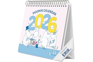 Grupo Erik Desk Calendar 2026 - Moomin Calendar 2026 Month To View | Monthly Desk Planner, Desktop Gifts Under 10 Pounds | Moomins Gifts For Friends