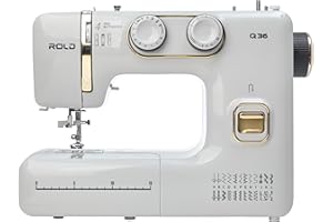 Rold Q36 Nähmaschine mit 25 Stichen Nähen, Knopfloch, 100-Watt-Servomotor, Nadeleinfädler, Freiarm