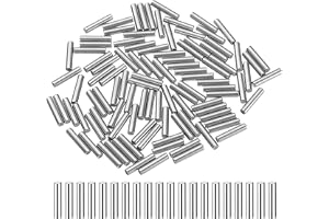QUARKZMAN 100 stycken cylinderstift rostfria, 2,5x14 mm spännstift passningsstift, silverton metallstift, dymlingsstift bulta