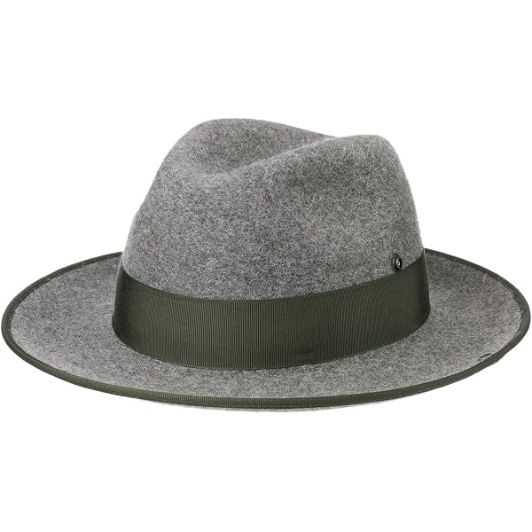 Borsalino Federico Filzhut Trilby – Aus Haarfilz, Made In Italy, Mit Futter, Größe 61, Taupe