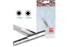 SUPER SMASH MEDIA SuperSmashMedia® - 3.8mm & 4.5mm GameBit Screwdriver Tool Bit Set (for NES SNES N64 GameCube, Game Boy Consoles and Game Cartridge)