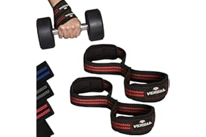 VERSAL Weight Lifting Straps Figure 8 Lifting Straps Neoprene Padded Wrist Support Gym Straps Heavy Duty Weightlifting Deadlift Straps for Powerlifting Fitness Training Workout