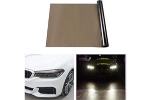 TOMALL 200 x 30 cm Película de vinilo de para faros delanteros de automóviles, tinte de lámpara antiniebla, autoadhesivo, adhesivo deportivo para reequipamiento de automóviles(Negro luz)