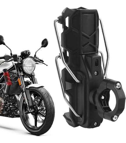 Porte-gobelet extra large pour moto - Antivol - Porte-bouteille d'eau Mathtoxyz Bike 5 - 9,1 cm - Taille universelle - Pour guidon de moto, bateau, scooter, poussette, fauteuil roulant