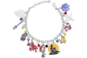 Niumowang Cartone animato Braccialetto, Braccialetto per Ragazze, Argento Regolabile Braccialetto, Bracciale con ciondoli, Compleanno Party Regalo, Braccialetti per gioielli per bambini (B)