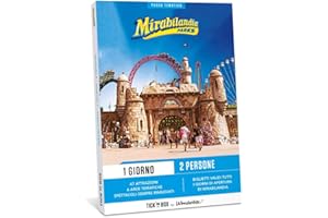 Tick&Box - Cofanetto Regalo - Mirabilandia 1 Giorno (2 Persone) - 47 Attrazioni - 6 Aree Thematiche - Idee Regalo per Una Coppia