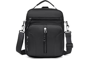 ANPTER Shoulder Bag for Mens Cross Body Casual Messenger Bag (Mens Shoulder Bag for Black)