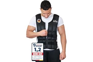 ‎DH FITLIFE DH FitLife Verstellbare Gewichtsweste 10/20/30KG zum Muskelaufbau u. Krafttraining | Weighted Vest | Laufweste Damen Herren | Fitness Trainingsweste