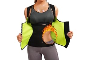 Bingrong Cinturón de Entrenamiento de Neopreno Faja Reductra Abdomen para Mujer el Chaleco Neopreno Sauna Mujer con Sudoración Compresión para Hacer Ejercicio Fitness Waist Trainer
