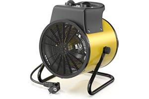 DAHTEC 3000W Chauffage Soufflant - Economique - Radiateur électrique - Chauffage Industriel - Angle Réglable & Thermostat - Idéal pour la Maison, Atelier et la Chantier