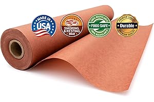 THE PAPER FACTORY LLC Pink Butcher Paper Roll (17.75 inches x 175), Unbleached, Unwaxed & Uncoated for Smoking & Resting Meat by Paper Pros