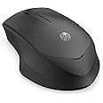 HP 280M Mouse Silent Wireless, Tecnologia LED Blu, Riduzione Rumore fino a 90%, 3 Pulsanti, Rotella di Scorrimento, Design er
