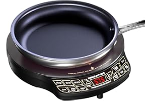 NUWAVE 30242 Lightweight Induction Cooktop with 9 in Fry Pan, 10.8 A, 1300 W, Black