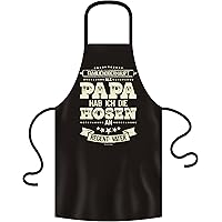 Soreso Design Geschenk Schürze Papa mit Urkunde - Als Papa hab ich die Hosen an - Geschenke Set Weihnachten Geburtstag…