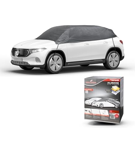 Cartrend Bâche De Protection Mi-couvrante Pour Automobiles « New Generation » Résistante Aux Fluctuations Météorologiques, Taille XL, Polyester Bleu - Notamment Pour Les BMW Série 5