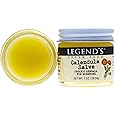 Legend's Creek Farm Herbal Salve - Healing Ointment with Calendula Flowers & Grapeseed Oil - Natural Balm for Dry Skin, Scrapes, & Stings - 1oz. Healing Balm Handmade in USA (Calendula S.)