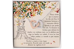 Bramart Collar para Mujer Esposa, Mamá, Novia, Hija, Amiga - Ideas de Regalos para ella, Aniversario de Matrimonio, Cumpleaños o Navidad - Estuche con DEDICATORIA incluido