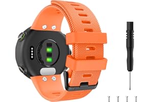 MoKo Bracelet Compatible avec Garmin Forerunner 45/Swim 2, Bande de Remplacement en Silicone pour Montre