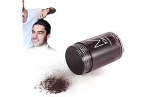 ‎FILFEEL 25g Streuhaar zur Haarverdichtung, Haarfaserpulver Frauen Männer Kahlheit Concealer Verdickung Haaraufbau Faserpulver (dunkelbraun)