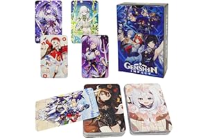 CBOSNF 60pcs cartoline Genshin Impact Cartoline Genshin Impact LOMO Anime Carte Cartoline Artistiche Anime Photocard Postkarten set di carte fotografiche (HN3217)