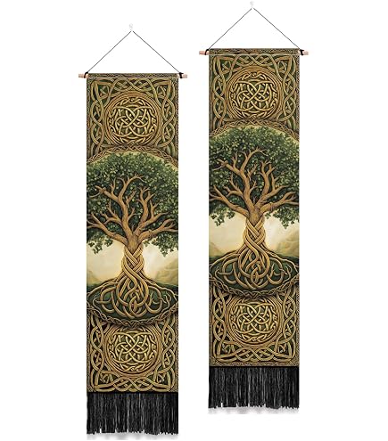 BEBUSINGOTO Arazzo vintage indie boho sole e luna giallo da appendere