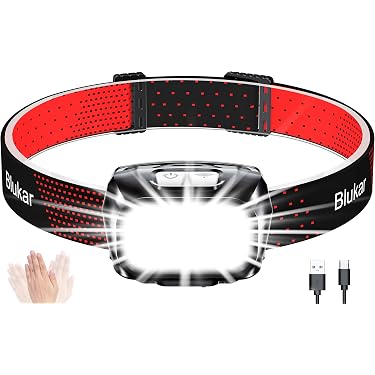 TORCIA LAMPADA LED FRONTALE DA TESTA RICARICABILE USB TRIPLA LUCE PESCA CACCIA