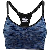 Aibrou Women's Sports Bra, Strong Support, Bustier, Push-up Bra, Top for Yoga, Fitness and Training