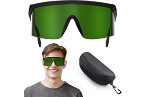 iKeener Gafas Protección ocular Láser,Gafas Seguridad Láser IPL Longitud Onda Profesional 190nm-2000nm para Tratamiento Depilación Láser y Protección Ocular Del Operador Cosmetología Láser
