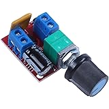 SODIAL(R) Mini DC Motor PWM Speed Controller 3V 6V 12V 24V 35VDC 90W 5a DC Motor Speed Control Switch LED Dimmer
