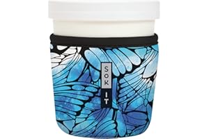 Sok It Ice Cream Sok Pint Sleeve Insulated Neoprene Cover (Butterfly Oasis, Fits Tapered Ice Cream Pints)