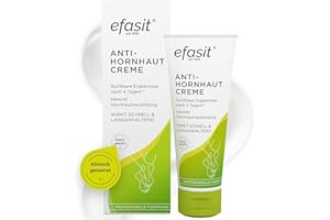 ‎EFASIT efasit Anti-Hornhaut Creme - Hornhautentferner Creme mit Säure-Komplex bei verhornten Füßen, Sichtbare Ergebnisse nach 4 Tagen durch Hornhaut Reduziercreme, 75ml
