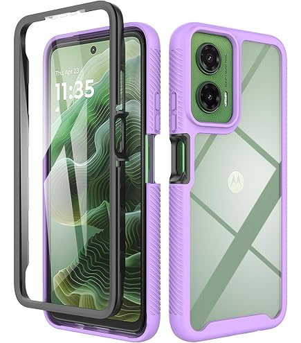 Custodia Motorola Moto G54 5G Antiurto 360&deg; - Cover Protettiva Con Schermo Integrato Blu