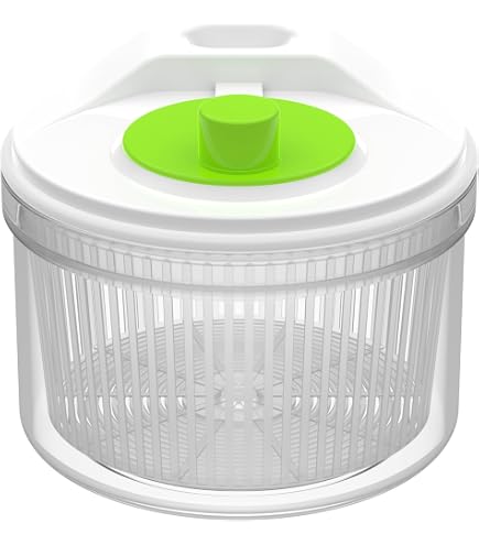 Essoreuse à Salade 800 Ml - Base Antidérapante, Lavage Et Séchage Rapide Des Légumes