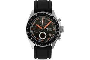 FOSSIL Decker Watch for Men, Quartz Chronograph Movement with Stainless Steel or Leather Strap.