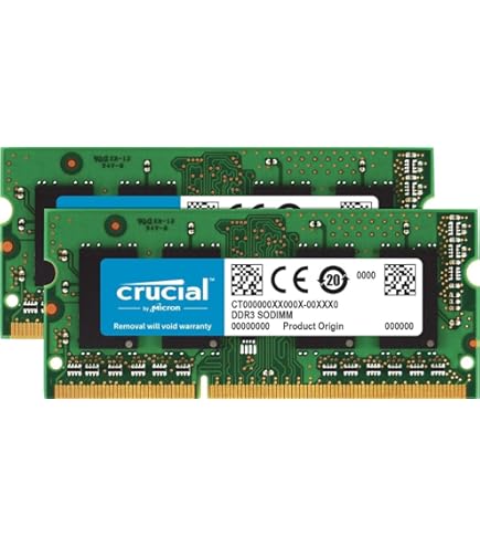 Crucial 16GB Kit DDR3L 1600 MT/s SODIMM 204-Pin