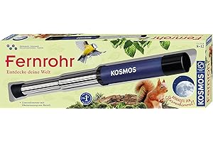 Kosmos 676865 Telescope Discover Your World. Lens Telescope with 12x Magnification. Sturdy Metal Focuser. For Children from 8 Years
