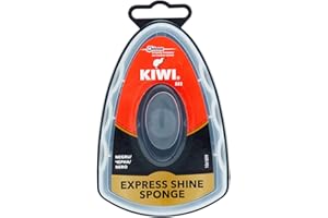 Kiwi Esponja autoabrillantadora para la limpieza de zapatos, color negro