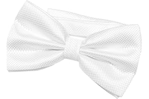 DonDon Herren Fliege 12 x 6 cm gebunden mit Hakenverschluss und größenverstellbar für besondere Anlässe