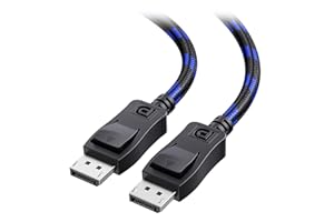 Cable Matters [VESA Certified] 1.8 m Braided DisplayPort Cable 1.4, Support 8K 60Hz, 4K 240Hz (DisplayPort 1.4 Cable) with FreeSync, G-SYNC and HDR for Gaming Monitor, PC, RTX 3080/3090, RX 6800/6900